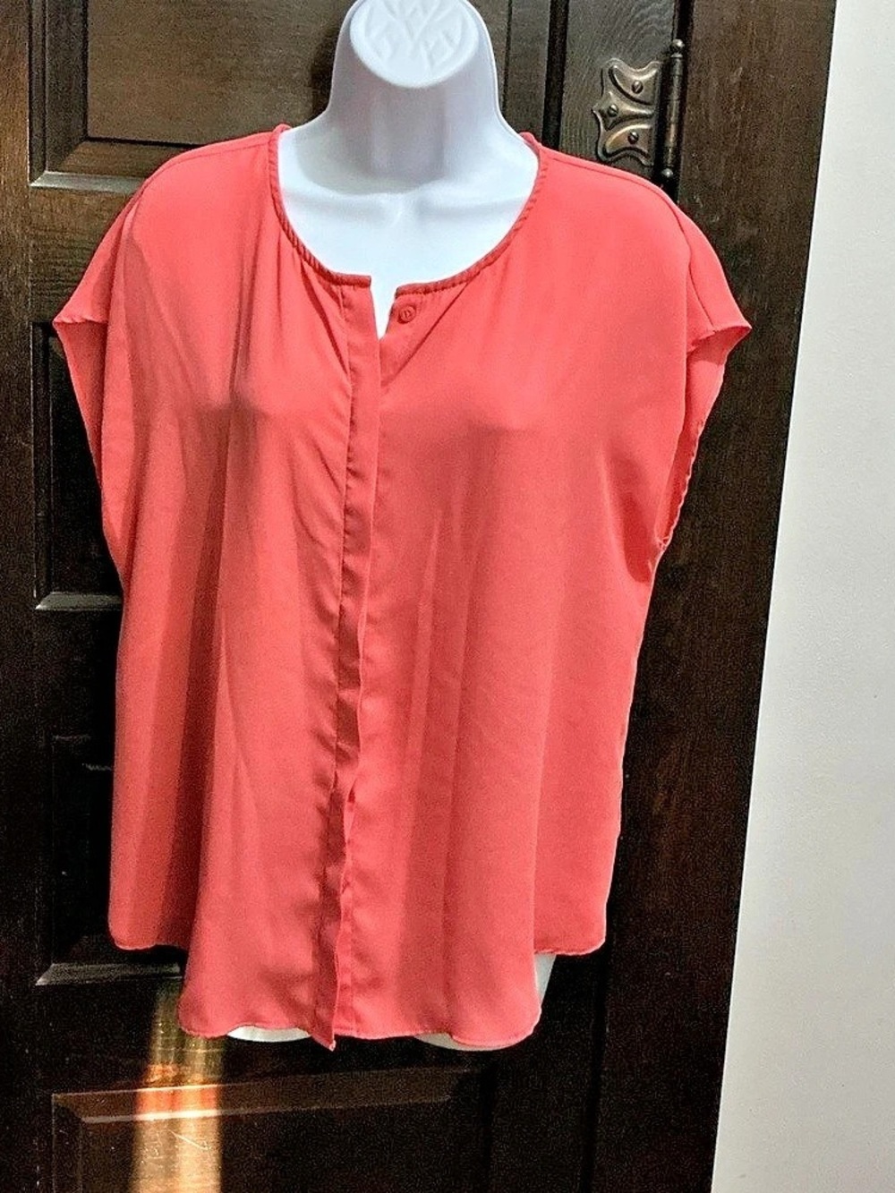 (45) Apt. 9 Short Sleeve Blouse in Pink Size Medium